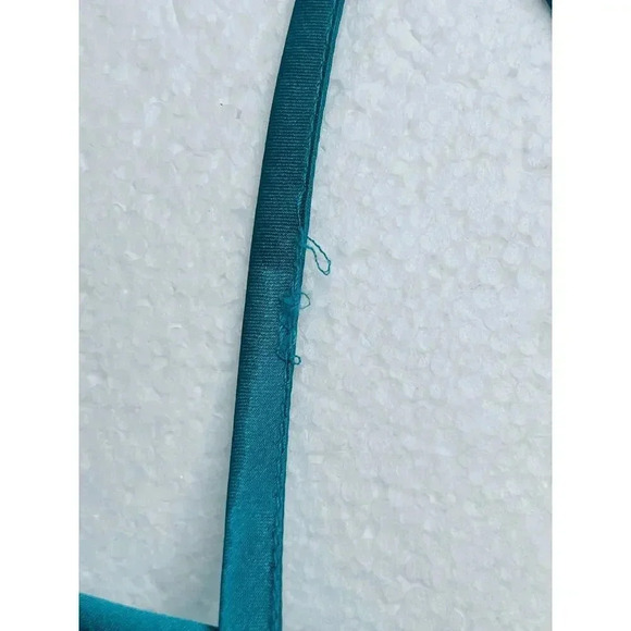 Vintage Victoria’s Secret Gold label Satin Lace Lingerie Teddy size S Teal/Black - Picture 7 of 10